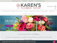 Tablet Screenshot of karensflowershop.ca